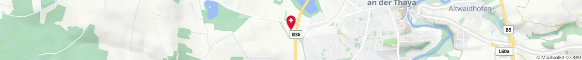 Kartendarstellung des Standorts für Apotheke zum hl. Hubertus in 3830 Waidhofen/Thaya